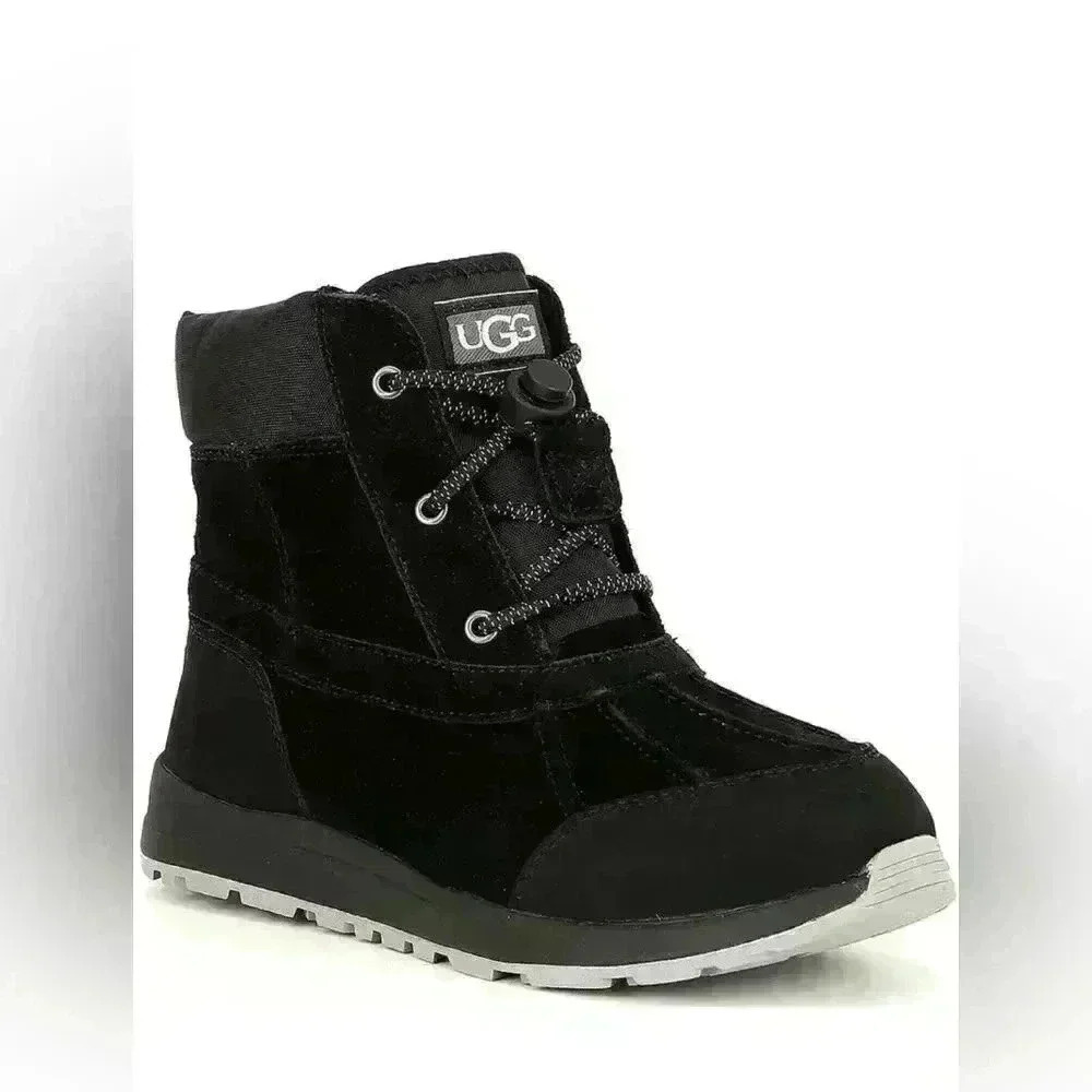 UGG KIDS Waterproof Black Boots Insulated size 10 -Turlock Weather Model-